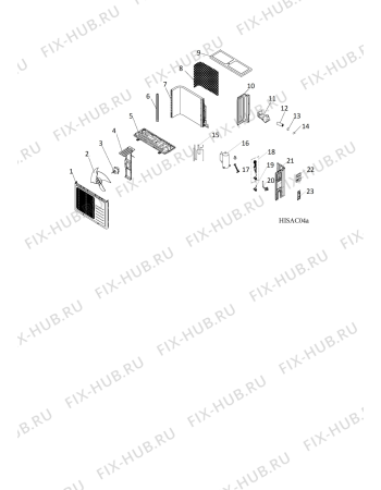 Схема №1 INAC18EO (F100362) с изображением Другое для сплит-системы Indesit C00386441