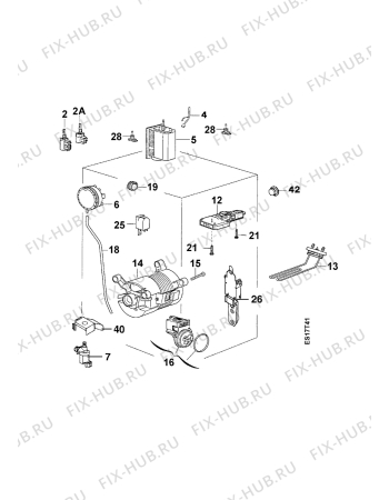 Взрыв-схема стиральной машины Arthurmartinelux AWT810BA - Схема узла Electrical equipment 268