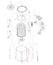Схема №1 WTLA850WH-Tub&drum с изображением Электропроводка Whirlpool 482000023598