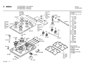 Схема №1 T2133W0GB с изображением Крышка горелки для духового шкафа Bosch 00161033