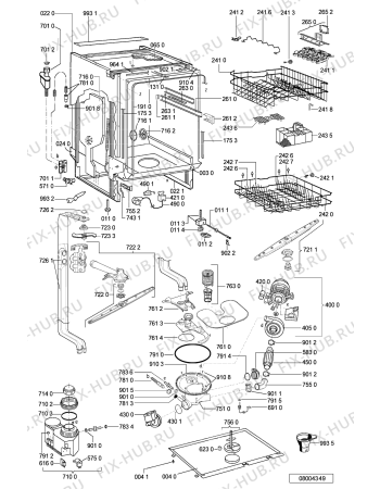 Схема №2 GSX 5421/1 с изображением Блок управления для посудомоечной машины Whirlpool 481221838343