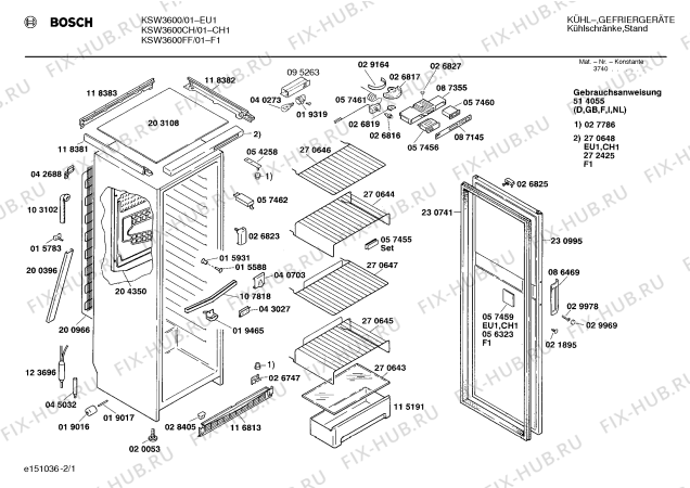 Схема №1 KSW3601 с изображением Стеклянная полка для холодильника Bosch 00270643