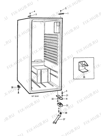 Взрыв-схема холодильника Atlas AKC8260 - Схема узла C10 Cabinet