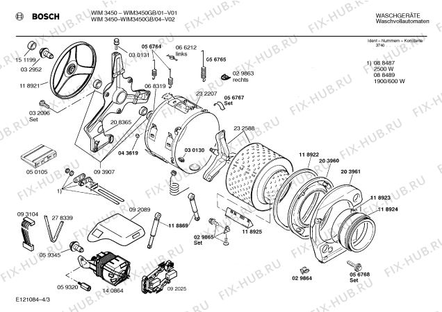 Схема №2 WIK5560 с изображением Ручка выбора программ для стиралки Bosch 00069544