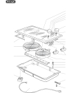 Схема №1 DE30C с изображением Нагревательный элемент для плиты (духовки) DELONGHI 4776230