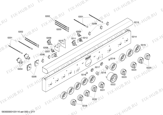 Схема №4 PDR484GGZS с изображением Кабель для духового шкафа Bosch 00239481