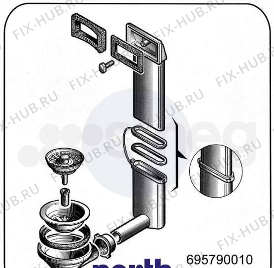 Большое фото - Запчасть для составляющей Smeg 695790010 в гипермаркете Fix-Hub