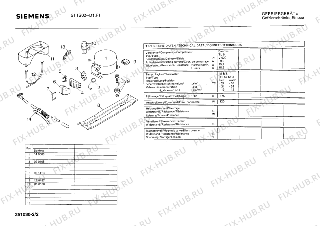 Схема №1 GI1202 с изображением Клапан для холодильника Siemens 00116279