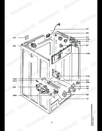 Схема №1 LAV8650 с изображением Модуль (плата) для стиралки Aeg 4071318531