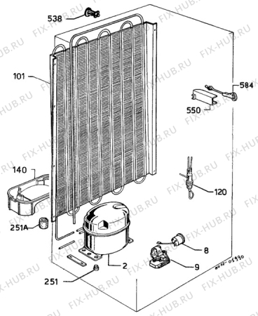 Взрыв-схема холодильника Alfatec KB 234-4 - Схема узла C10 Cold, users manual