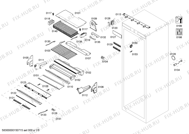 Схема №2 FIN36MIIL5 с изображением Силовой модуль для холодильника Bosch 00702970