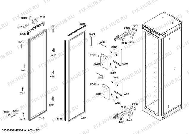 Схема №4 RW414260 с изображением Набор винтов для холодильной камеры Bosch 00624934