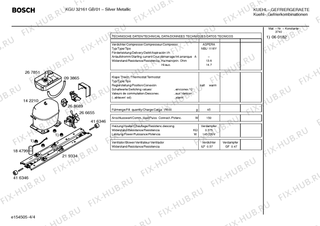 Взрыв-схема холодильника Bosch KGU32161GB - Схема узла 04