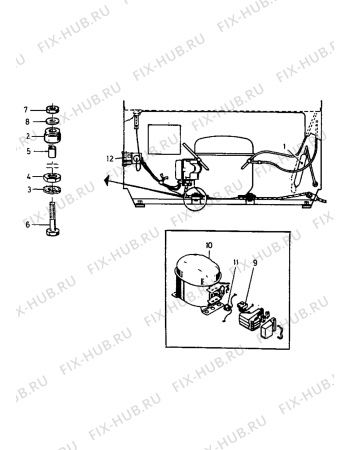 Взрыв-схема холодильника Electrolux TC1383 - Схема узла Cooling system 017