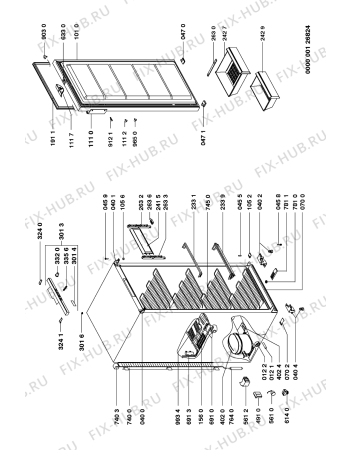 Схема №1 AFG 365/G/BR с изображением Микрокомпрессор для холодильной камеры Whirlpool 481936058742