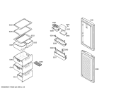 Схема №3 KGV28325GB с изображением Поднос для холодильника Bosch 00433534