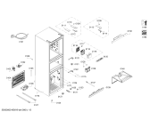 Схема №2 KGF28A22EC с изображением Дверь для холодильной камеры Bosch 00715352