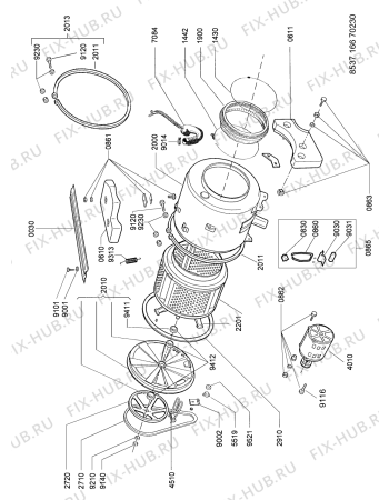Схема №2 LF 699 T с изображением Бак (полубак) для стиральной машины Whirlpool 481944019881