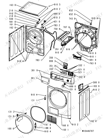 Схема №1 TRKA ECO 580 с изображением Декоративная панель для стиралки Whirlpool 481010444849