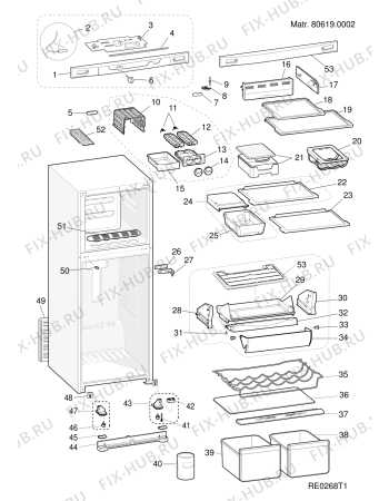 Взрыв-схема холодильника Hotpoint-Ariston NMTM1921FWHA (F054135) - Схема узла