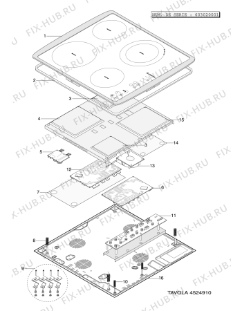 Схема №1 TK64IDIX (F038967) с изображением Запчасть для духового шкафа Indesit C00144026