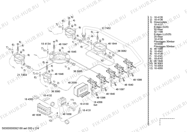 Схема №2 HM19550 с изображением Инструкция по эксплуатации для духового шкафа Siemens 00587054