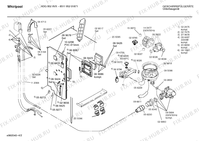 Схема №3 SR5WHA2 с изображением Переключатель для посудомойки Bosch 00151438