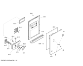 Схема №3 SRI33E02EU с изображением Передняя панель для посудомоечной машины Bosch 00447590