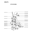 Схема №2 KP102044/86 с изображением Уплотнение для электрокофеварки Krups MS-0A01322