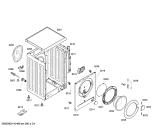 Схема №3 WAA20111EE с изображением Ручка для стиралки Bosch 00645965