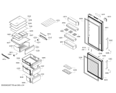 Схема №3 KGN39ML3A Bosch с изображением Дверь для холодильной камеры Bosch 00717490