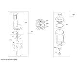 Схема №3 MUM5TY7P с изображением Корпус для кухонного комбайна Bosch 00747833