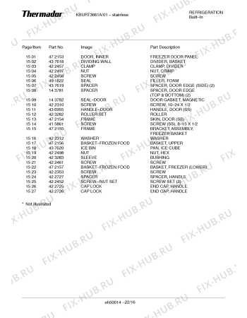 Схема №14 KBULT3671A с изображением Скоба для посудомоечной машины Bosch 00422402