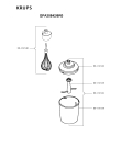 Схема №1 GPA10142/6R0 с изображением Фиксатор для электроблендера Krups SS-192139