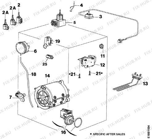 Взрыв-схема стиральной машины Rosenlew RTT741 - Схема узла Electrical equipment