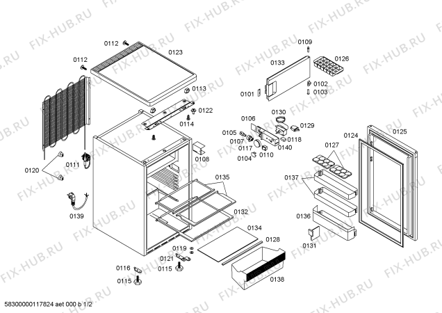 Схема №2 KT14LV20FF с изображением Стеклопанель для холодильной камеры Bosch 00445451
