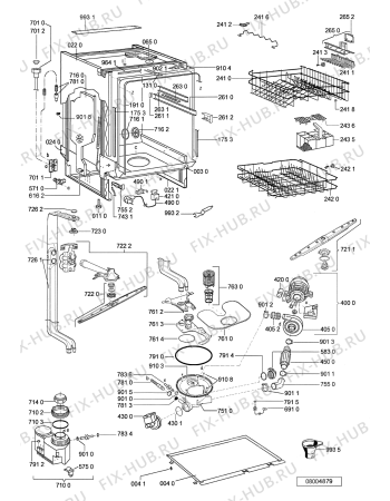 Схема №1 ADG 8503 NB с изображением Панель для посудомойки Whirlpool 481245373502