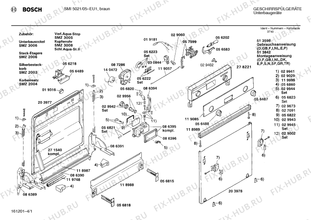 Схема №2 SMI5022GB SMI5022 с изображением Инструкция по эксплуатации для посудомоечной машины Bosch 00513598