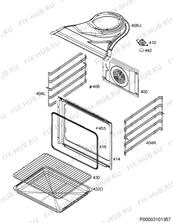 Схема №2 BP3203121M с изображением Панель для плиты (духовки) Aeg 3578807269