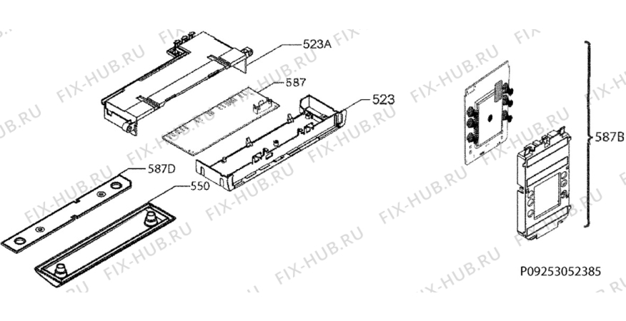 Взрыв-схема холодильника Electrolux EN3881AOW - Схема узла Diffusor