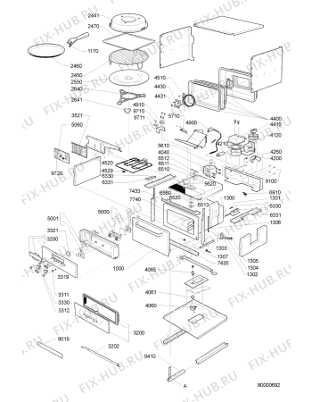 Схема №1 EMCHD 6244 с изображением Сенсорная панель для микроволновой печи Whirlpool 481245350347