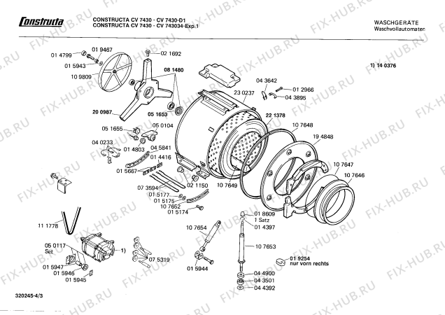 Схема №3 CV753047 CV7530 с изображением Ручка выбора программ для стиралки Bosch 00056310