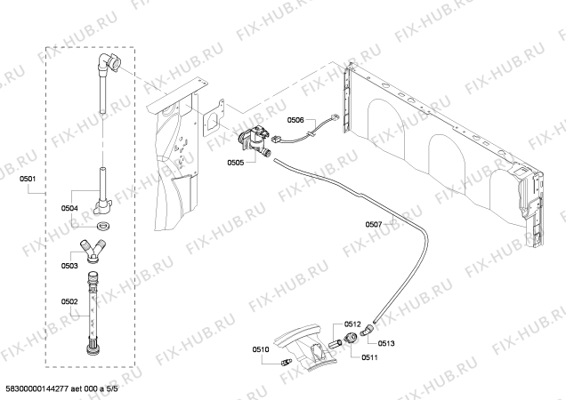 Взрыв-схема сушильной машины Bosch WTVC8530UC - Схема узла 05