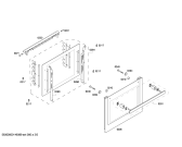 Схема №3 HB43BC551E horno.SE.2d.S5a.E0_CF.pt_carro.inx с изображением Передняя часть корпуса для духового шкафа Siemens 00700595