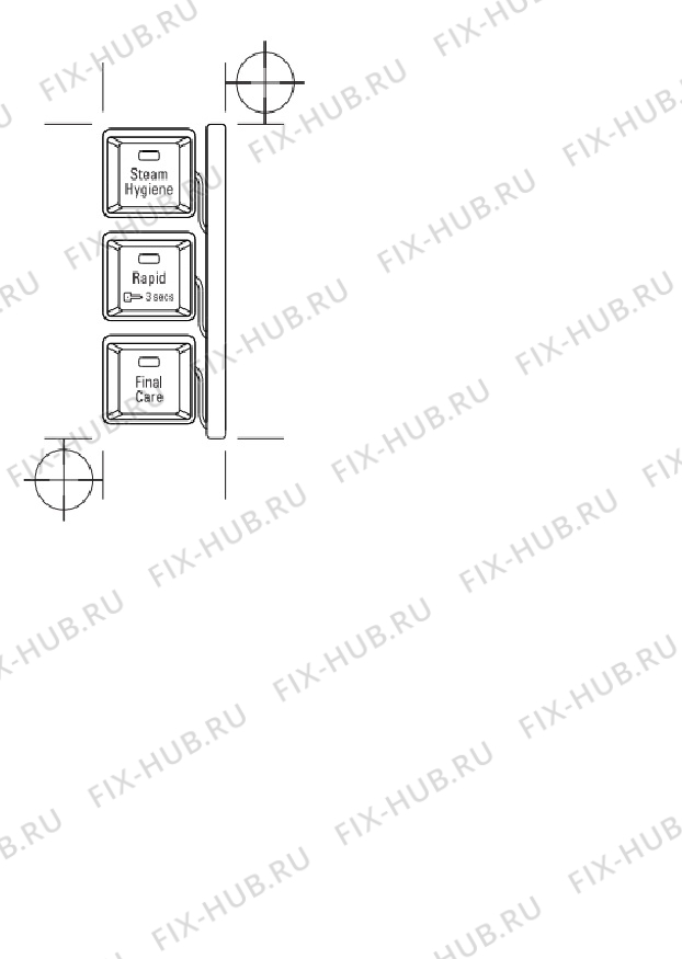 Большое фото - Клавиша для стиралки Indesit C00538339 в гипермаркете Fix-Hub