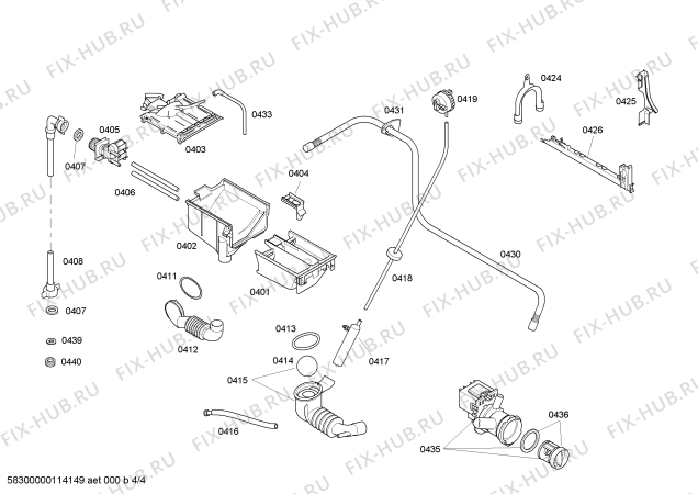 Схема №4 WFX3250DN Maxx Advantage WFX3250 с изображением Модуль (плата) Bosch 00433809