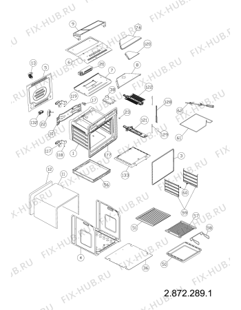 Схема №2 FHYGGX (F083893) с изображением Панель для духового шкафа Indesit C00310475