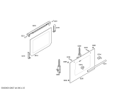 Схема №4 HEV42S551 Horno bosch pol.mltf_basc.inox.reloj et с изображением Передняя часть корпуса для духового шкафа Bosch 00662583