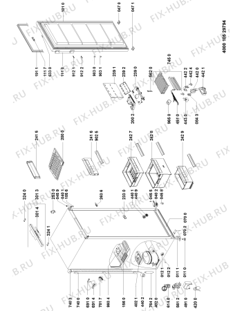 Схема №1 GKN 181 NOFROST A+ с изображением Элемент корпуса для холодильной камеры Whirlpool 480132102965