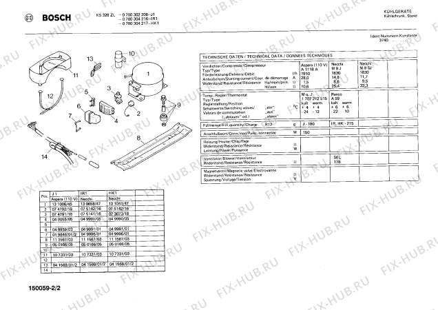 Взрыв-схема холодильника Bosch 0700304216 KS328ZL - Схема узла 02
